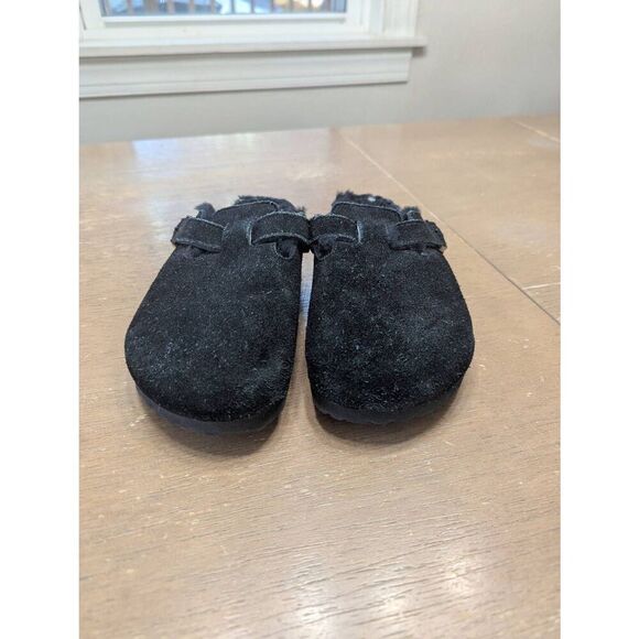 Birkenstock Boston Insulated Clog‎ women's size 36 black slip on suede comfort - Picture 2 of 7